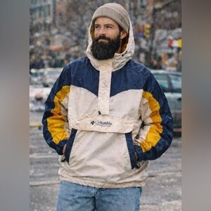 Columbia Colorblock Anorak Jacket – Size Medium Unisex style vintage 80s 90s